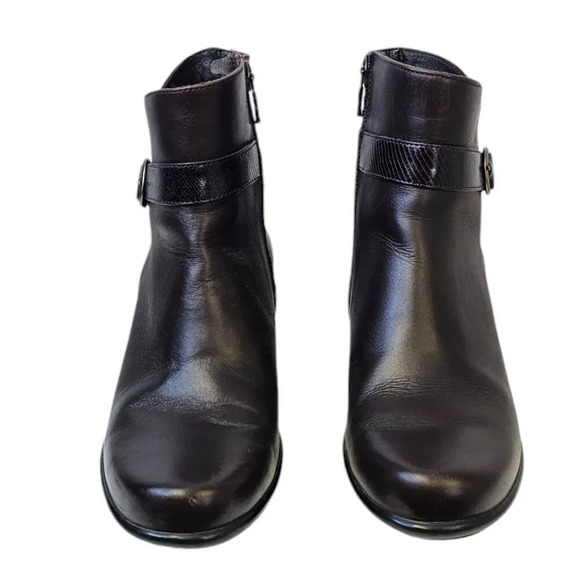 Dansko Womens Ryan Brown Leather Ankle Booties Size 41 US 10.5 - Picture 2 of 14